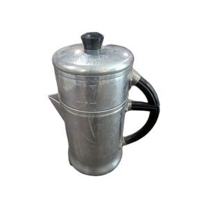 MCM Wear Ever #966 Aluminum 6 Cup Coffee Pot, Small Stove Top, Campground Pot.